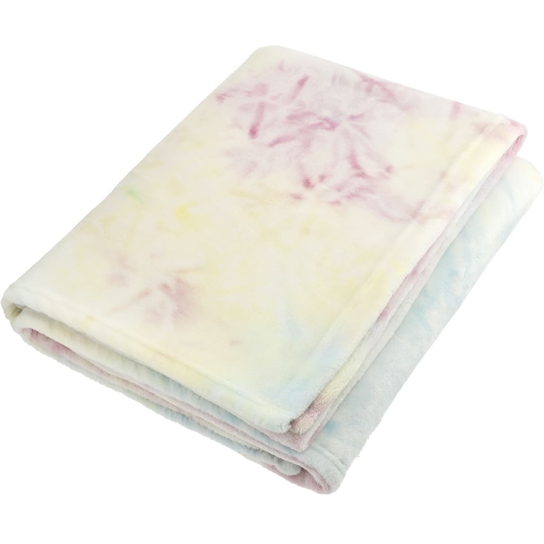 Multi Tie Dye Flannel Fleece Blanket