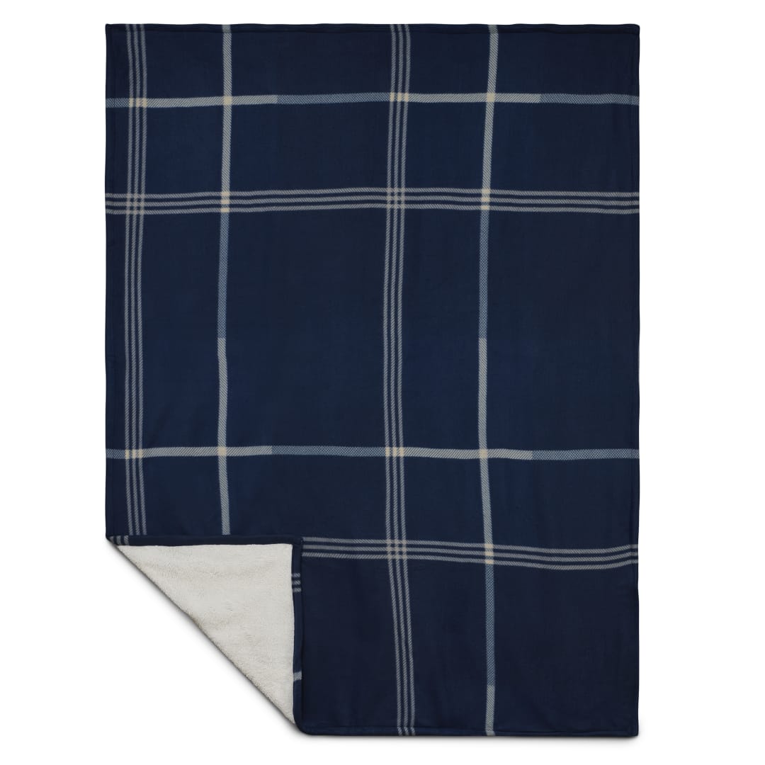 Plaid Fleece Sherpa Blanket