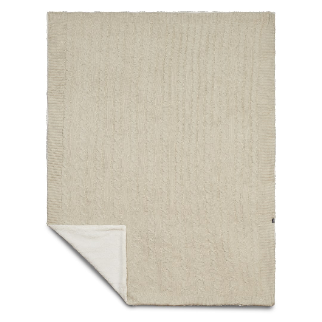 Field & Co.® Cable Knit Sherpa Blanket