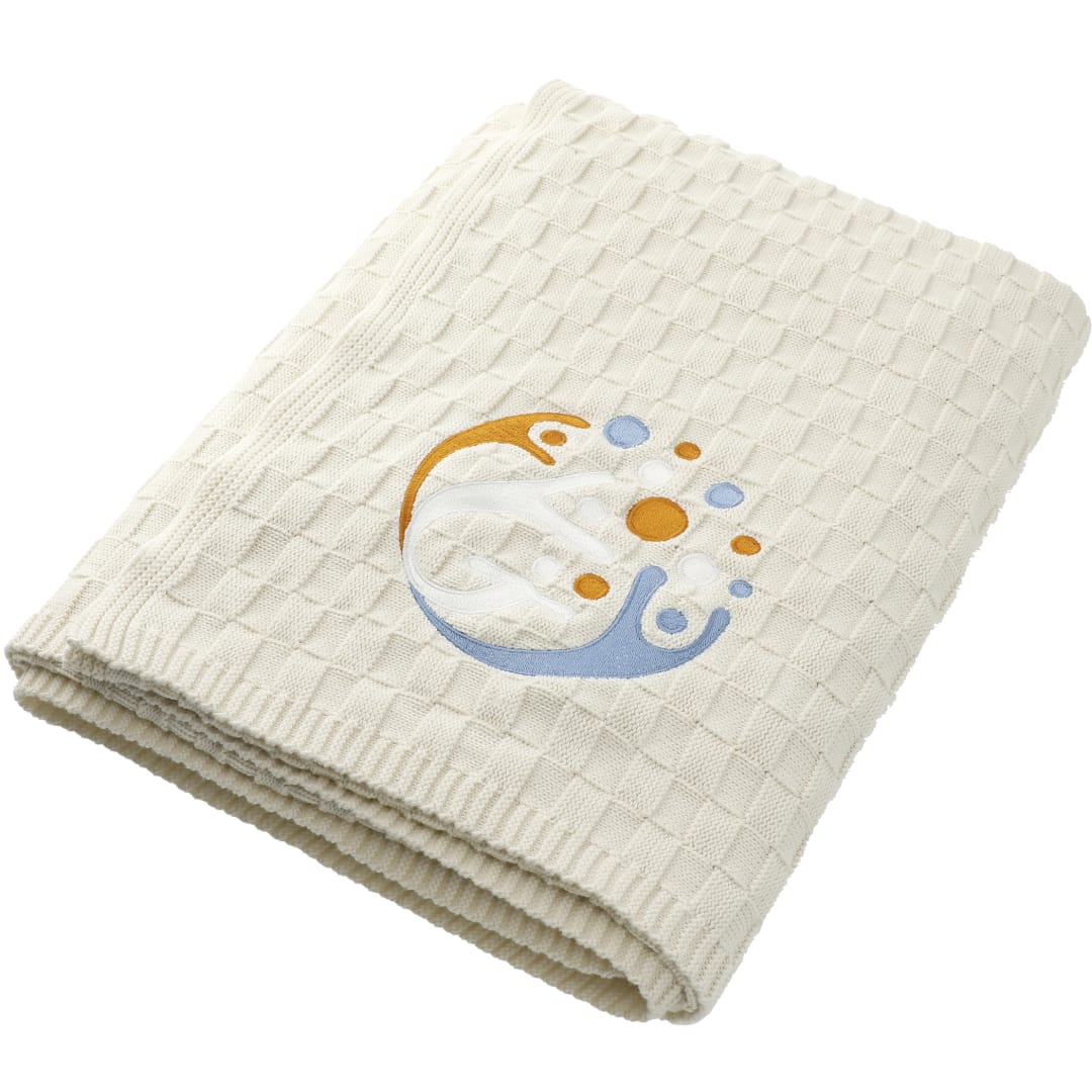 Made*Here New York Basketweave Cotton Blanket