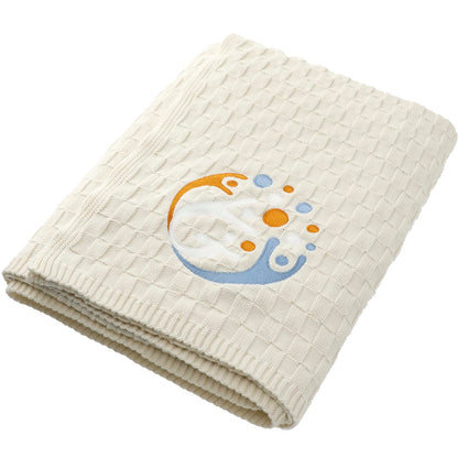 Made*Here New York Basketweave Cotton Blanket