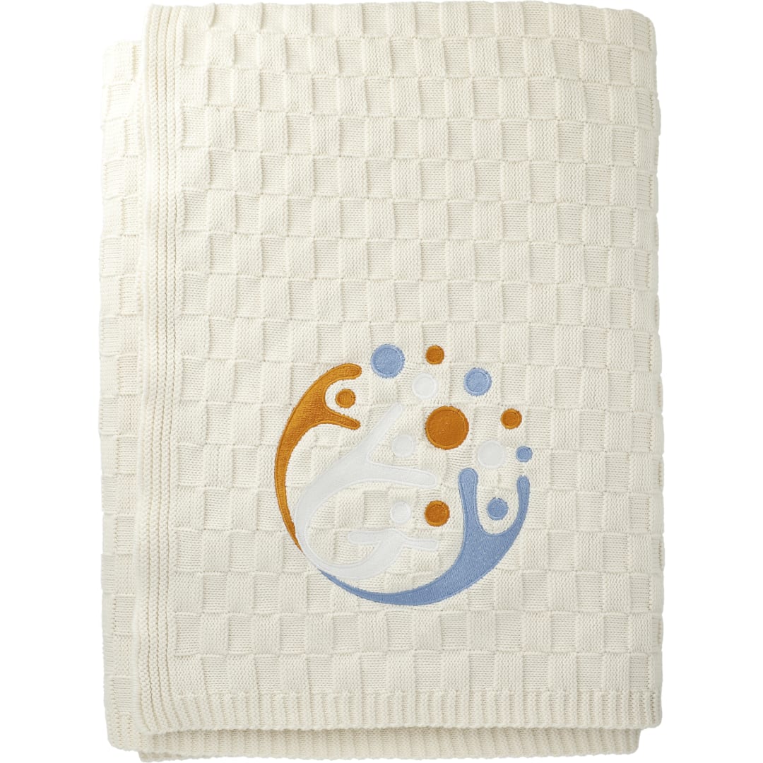 Made*Here New York Basketweave Cotton Blanket