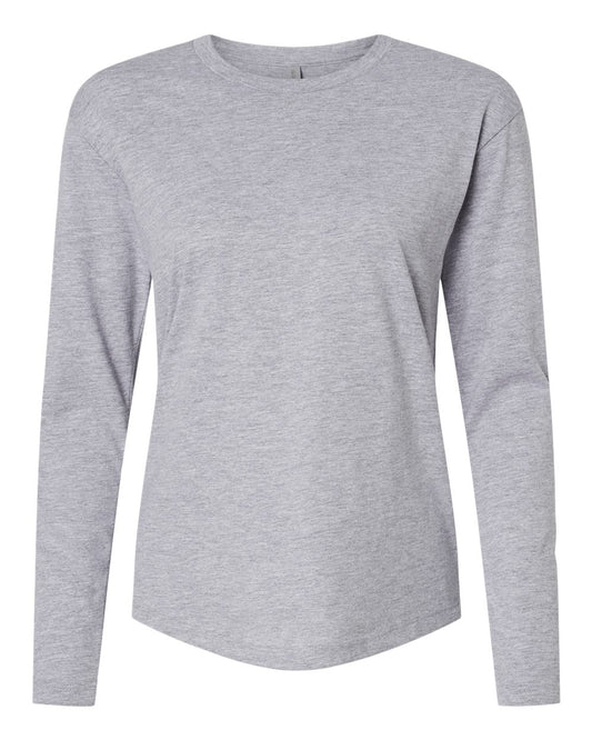 Women's Cotton Relaxed Long Sleeve T-Shirt - 3911