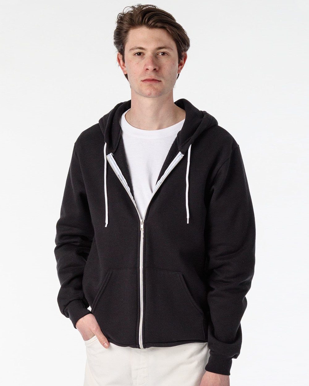 Unisex USA-Made Flex Fleece Full-Zip Hooded Sweatshirt - F97