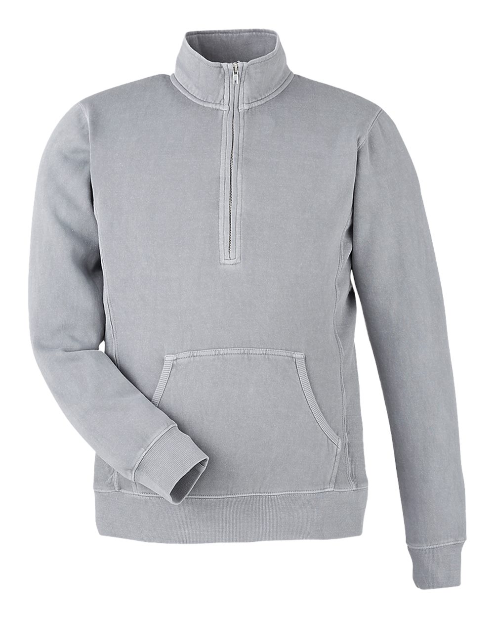 Unisex Pigment-Dyed Fleece Quarter-Zip Pullover - 8732
