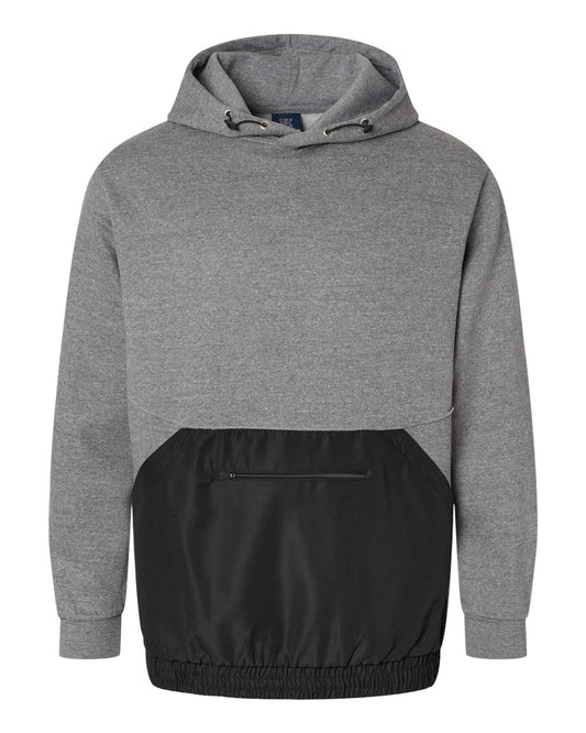 Unisex Mixed Media Hooded Sweatshirt - 23112