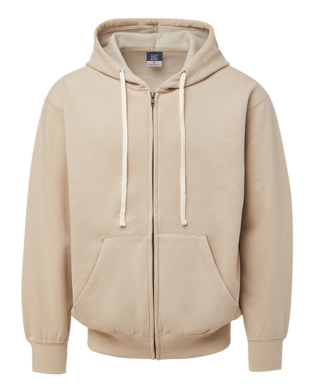 Unisex Vintage Fleece Full-Zip Hooded Sweatshirt - 22132