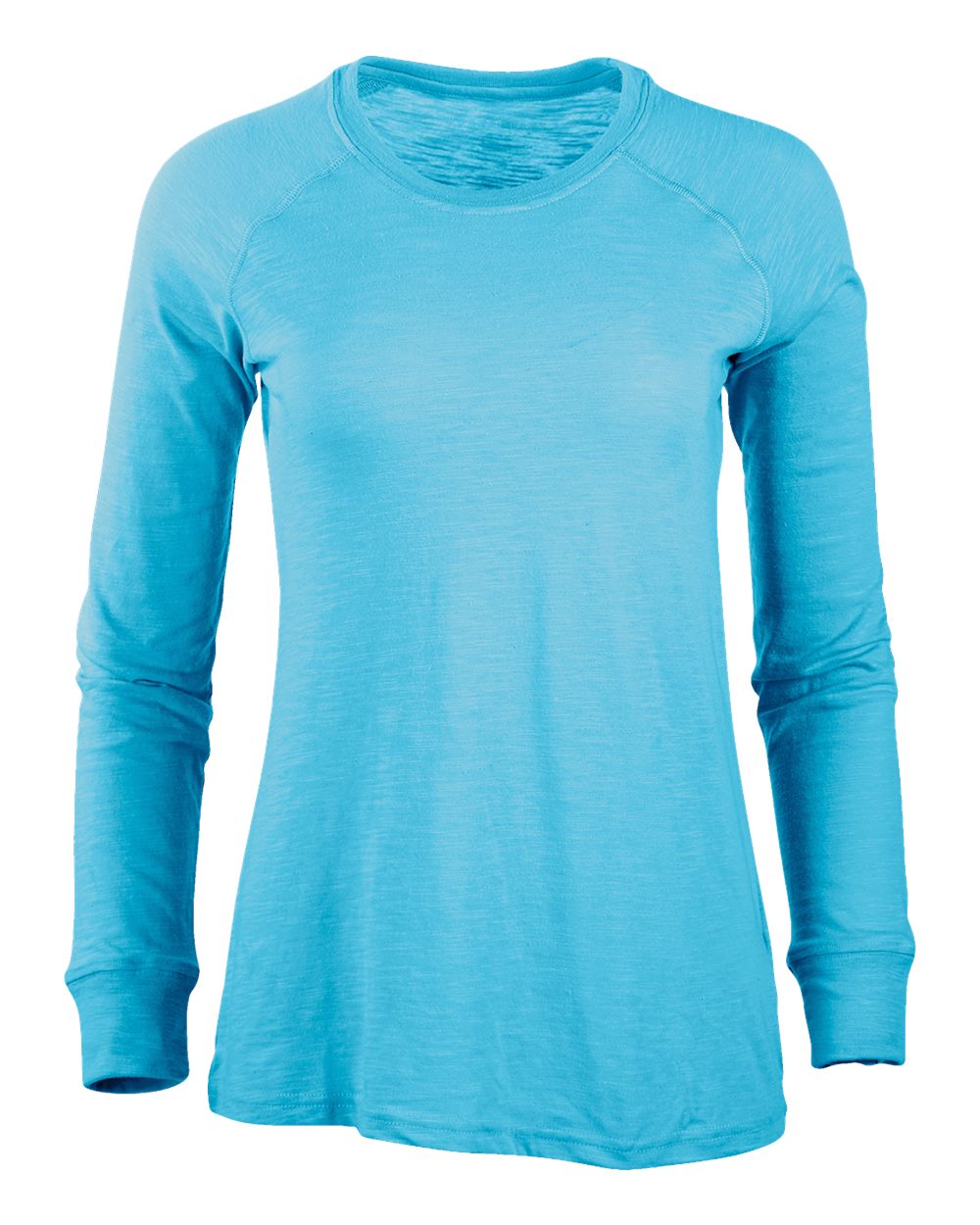 Women's Solid Preppy Patch Long Sleeve T-Shirt - BW3166