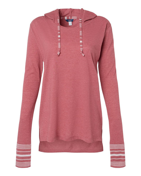 Women's Heathered Jersey Hooded Tunic - W19439