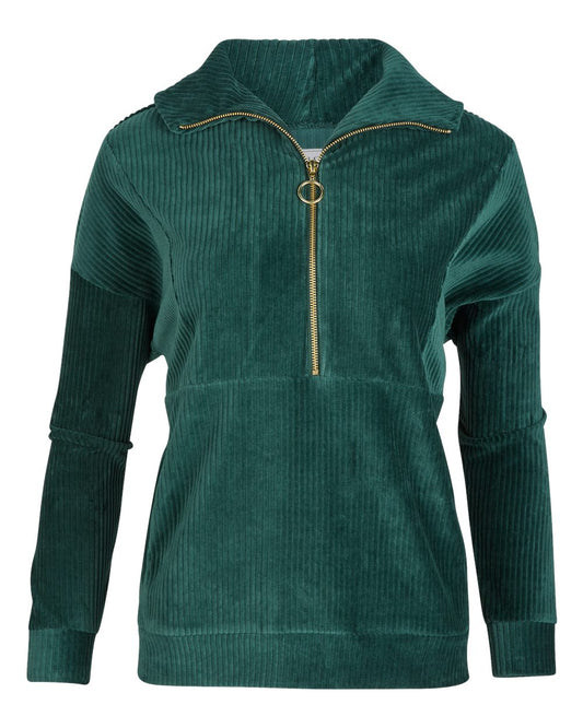 Women's Manchester Corded Quarter-Zip Pullover - BW5203