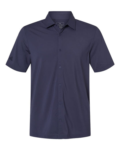 Men's Full Button Down Short Sleeve Shirt - A595