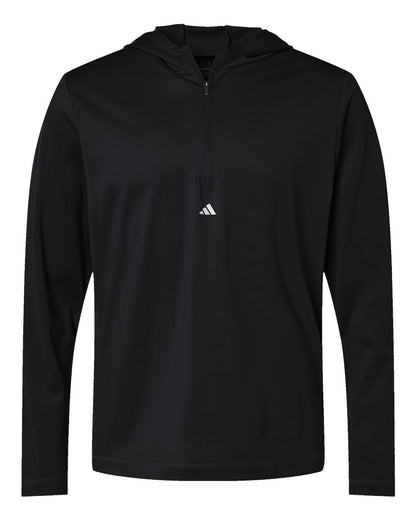 Men's Lightweight Quarter-Zip Hooded Pullover - A596