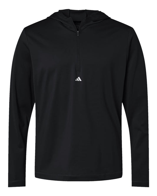 Men's Lightweight Quarter-Zip Hooded Pullover - A596