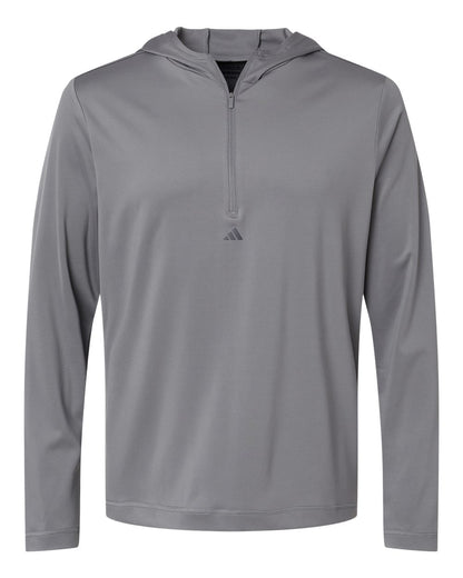 Men's Lightweight Quarter-Zip Hooded Pullover - A596