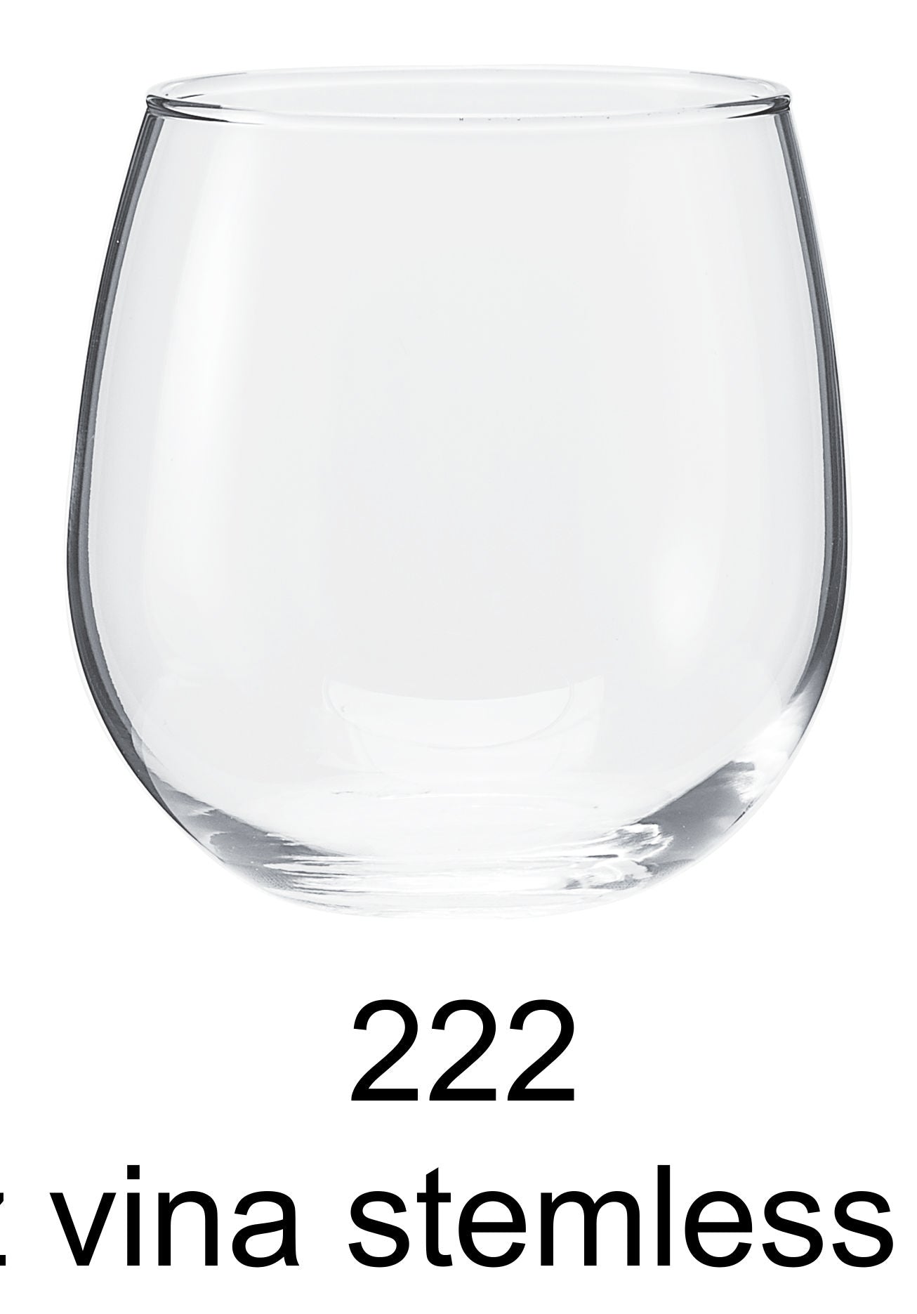 16.75 oz vina stemless red wine