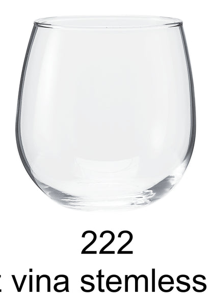 16.75 oz vina stemless red wine