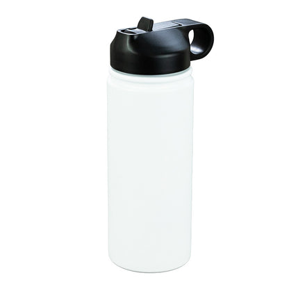 "MAUI" 19 oz Recycled RPET Powder Coated Double Wall Insulated Stainless Steel Tumbler With a Straw