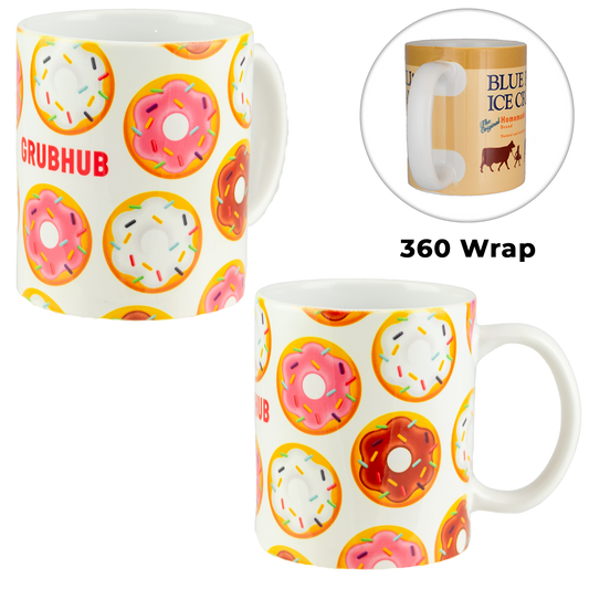 Rainbow 11 Oz Full Color Stoneware Executive Mug