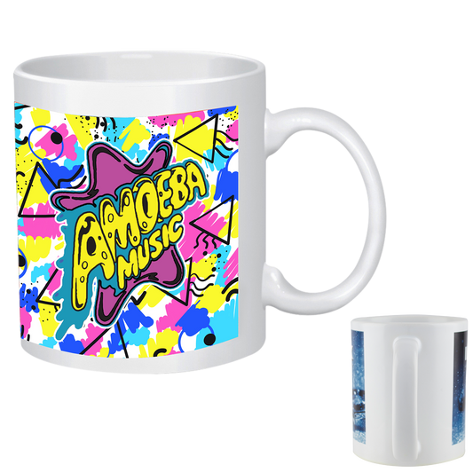 White 11 Oz Full Color Stoneware Mug