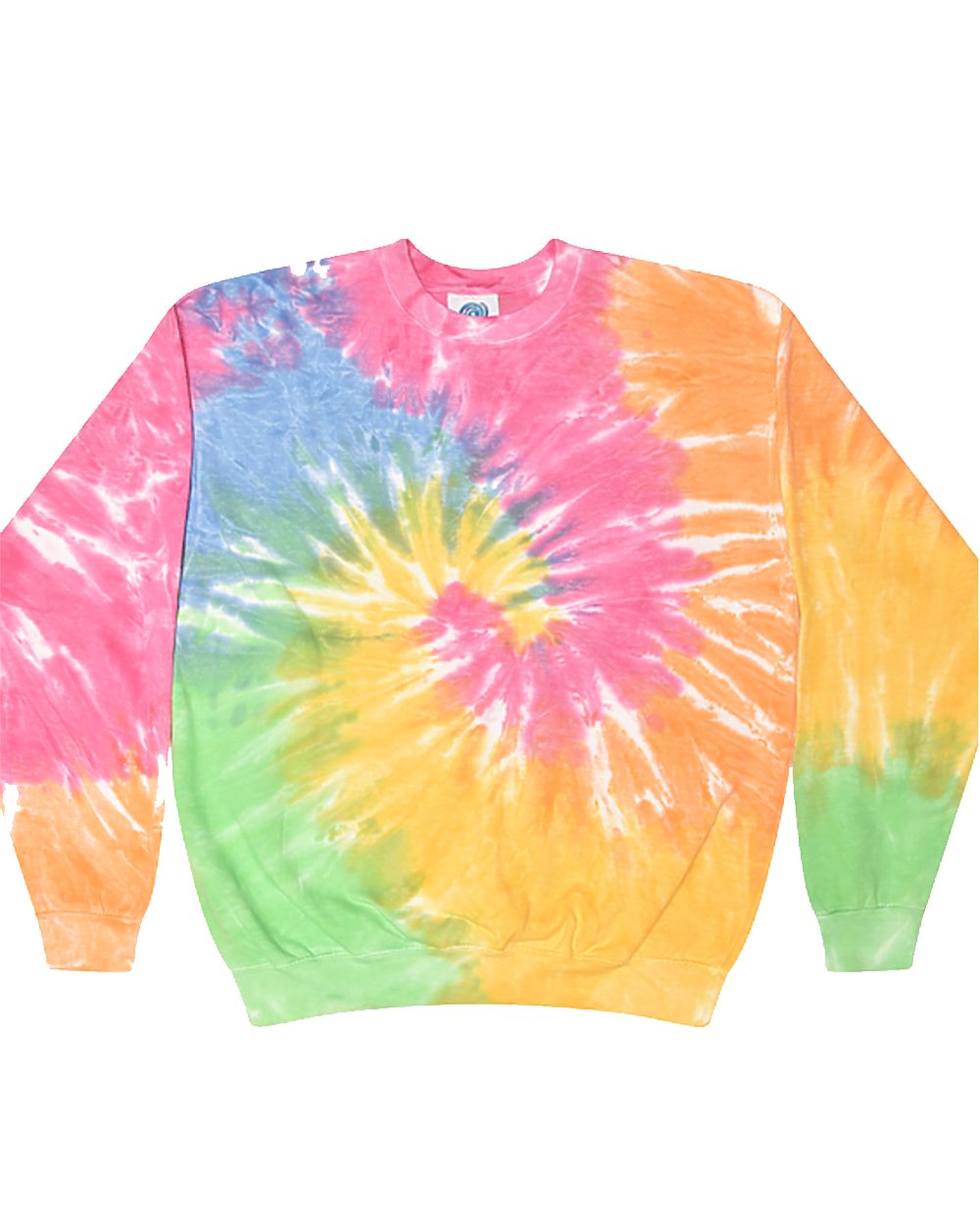 Unisex Tie-Dyed Fleece Crewneck Sweatshirt - 8100