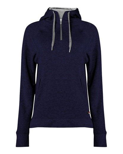 Women's FitFlex French Terry Quarter-Zip Hooded Pullover - 1051