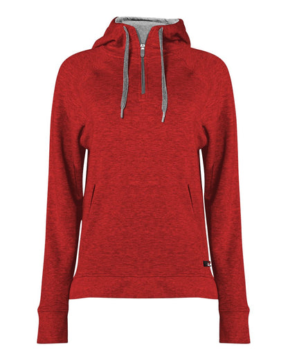 Women's FitFlex French Terry Quarter-Zip Hooded Pullover - 1051