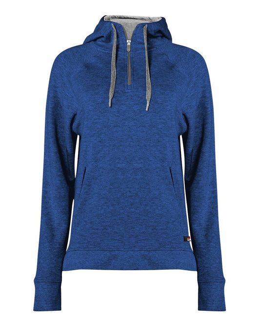 Women's FitFlex French Terry Quarter-Zip Hooded Pullover - 1051