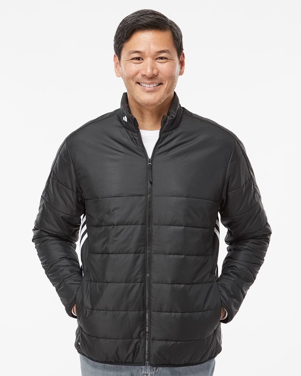 Men's 3-Stripes Puffer Full-Zip Jacket - A570