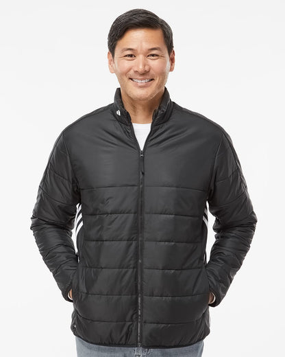 Men's 3-Stripes Puffer Full-Zip Jacket - A570