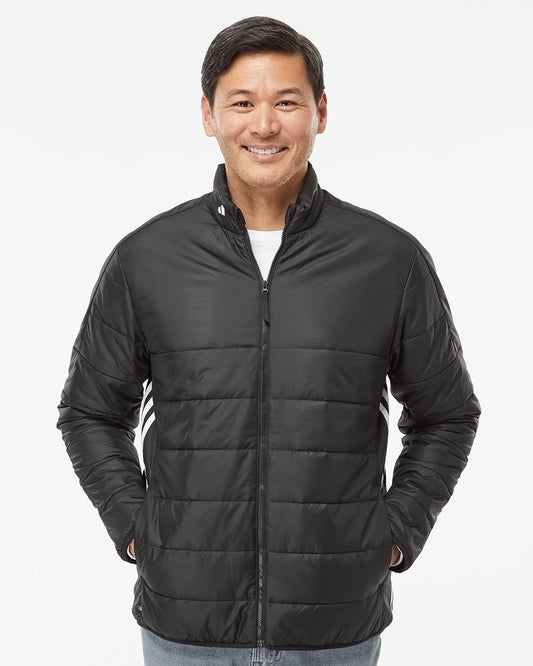 Men's 3-Stripes Puffer Full-Zip Jacket - A570