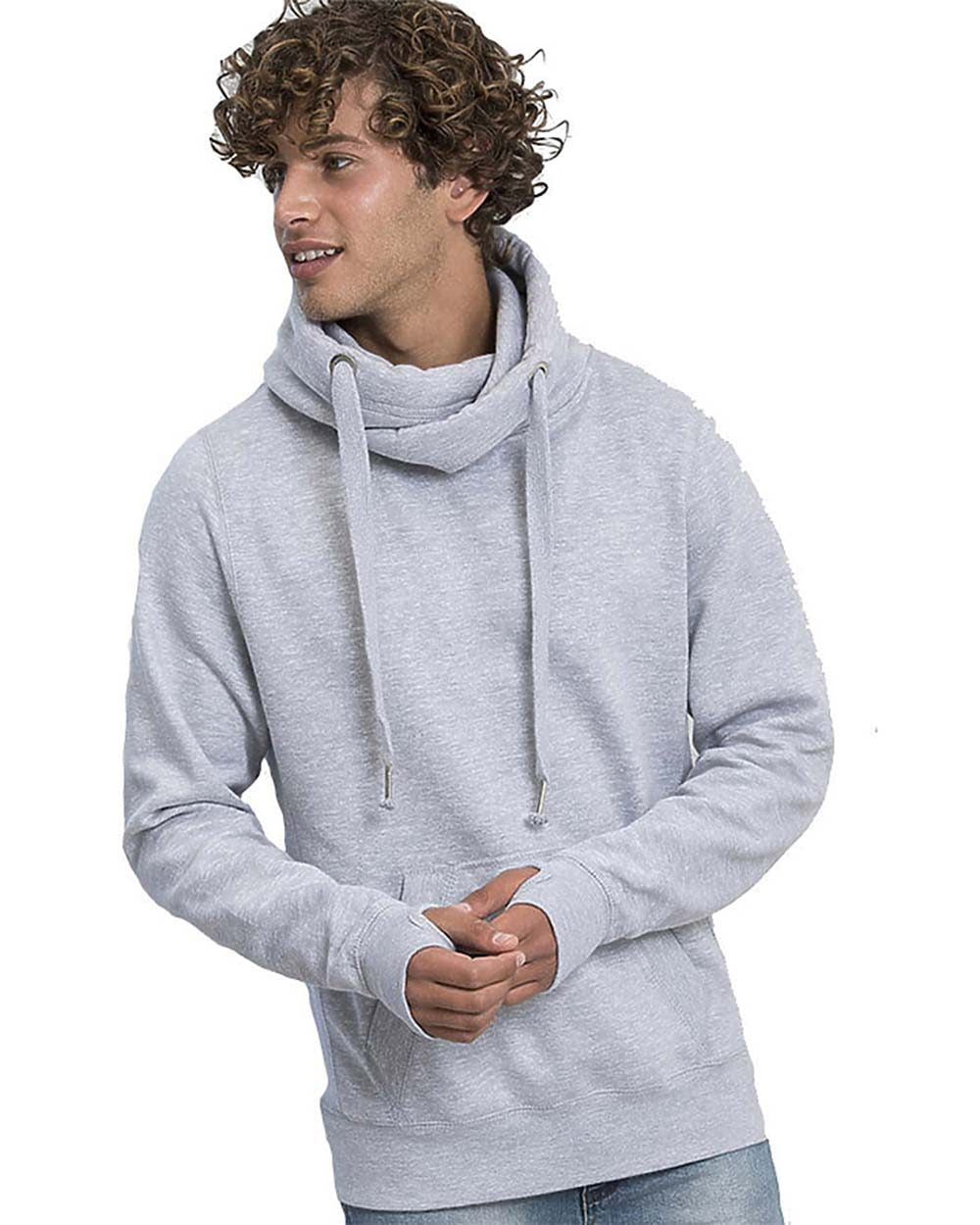 Unisex Cross Neck Hooded Sweatshirt - JHA021