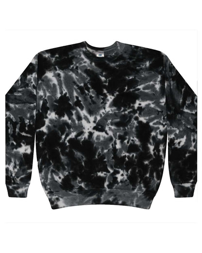 Unisex Tie-Dyed Fleece Crewneck Sweatshirt - 8100