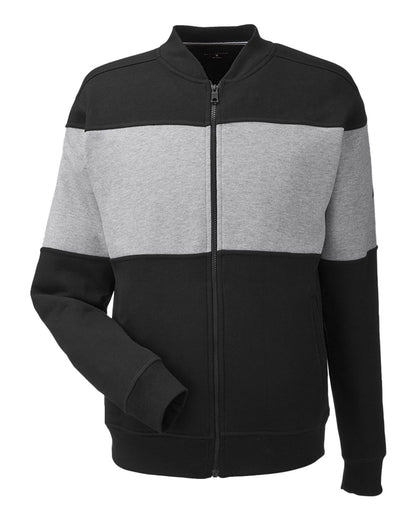 Unisex Anchor Fleece Colorblocked Bomber Jacket - N17928