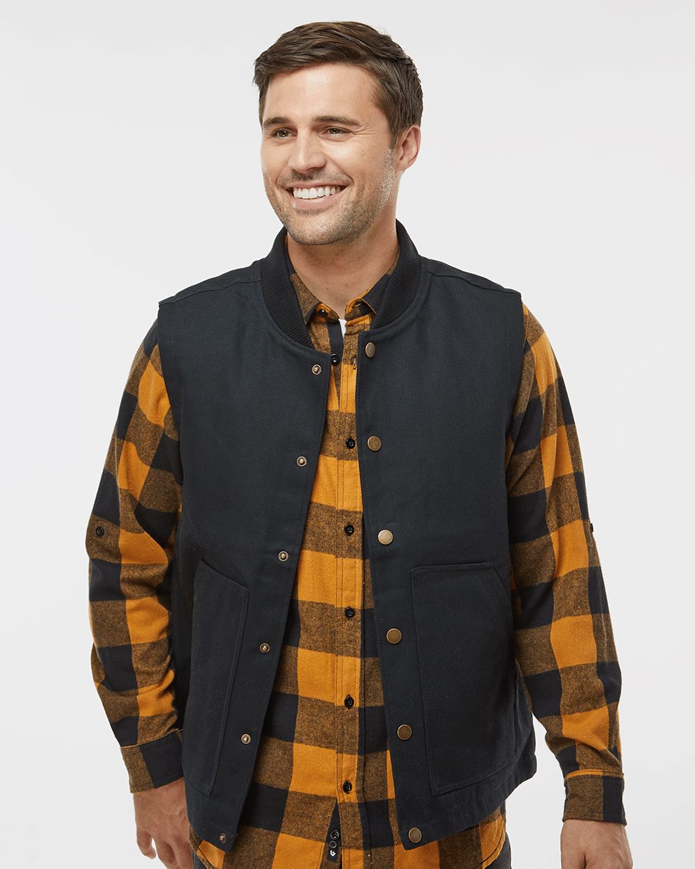 Men's Insulated Canvas Workwear Vest - EXP560V