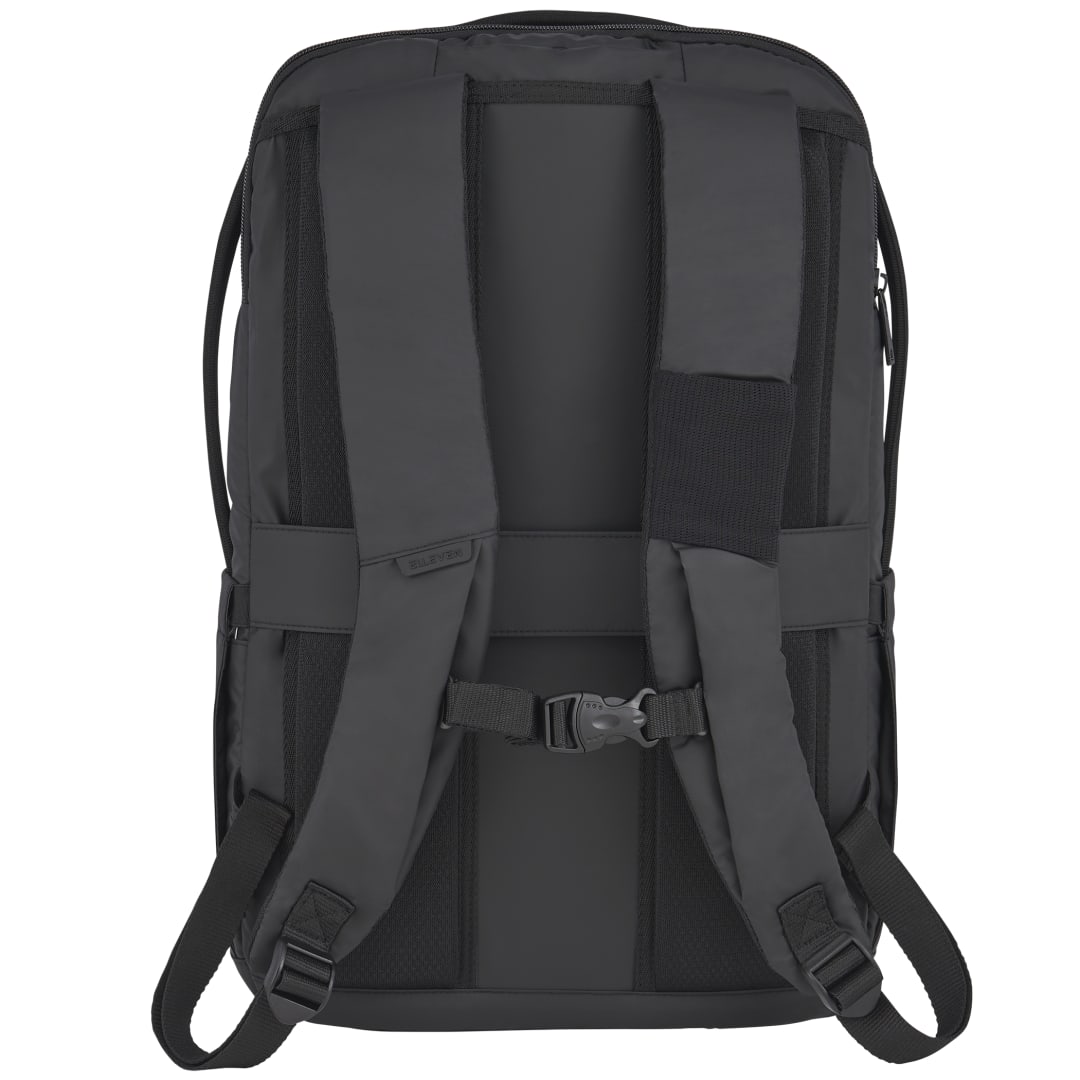 Front View of Black elleven Evolve 17" Laptop Backpack