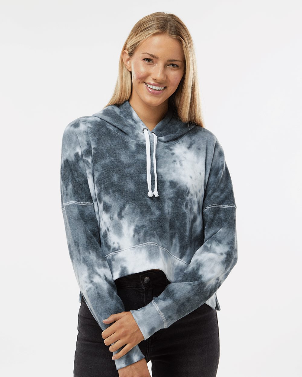 Women's Crop Hooded Sweatshirt - 8853