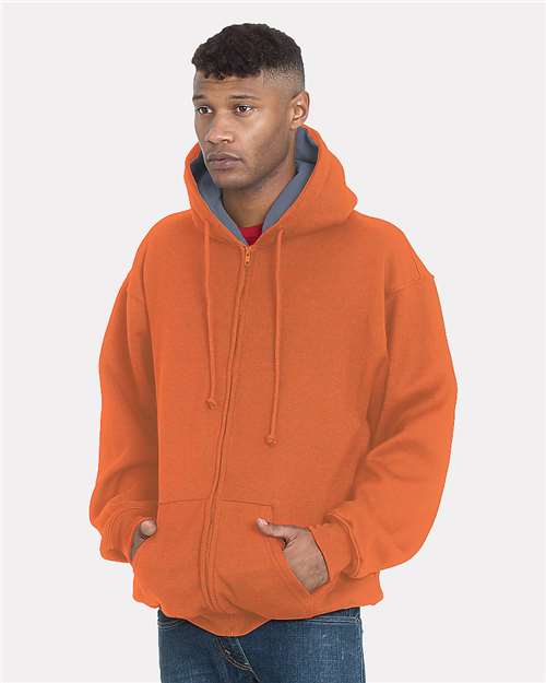 Unisex USA-Made Super Heavy Thermal Lined Full-Zip Hooded Sweatshirt - 940