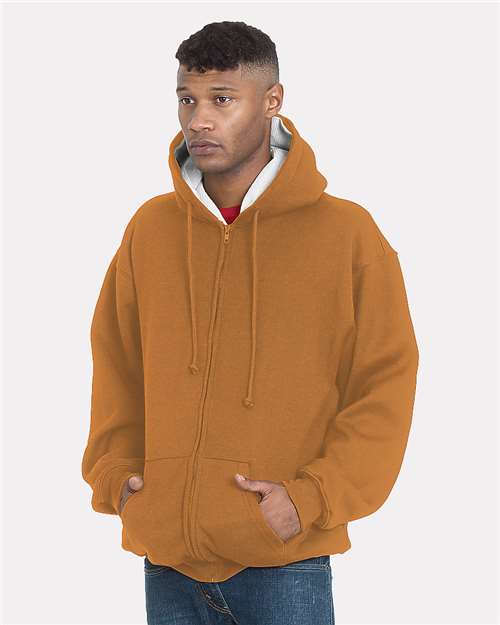 Unisex USA-Made Super Heavy Thermal Lined Full-Zip Hooded Sweatshirt - 940