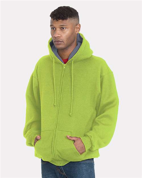 Unisex USA-Made Super Heavy Thermal Lined Full-Zip Hooded Sweatshirt - 940