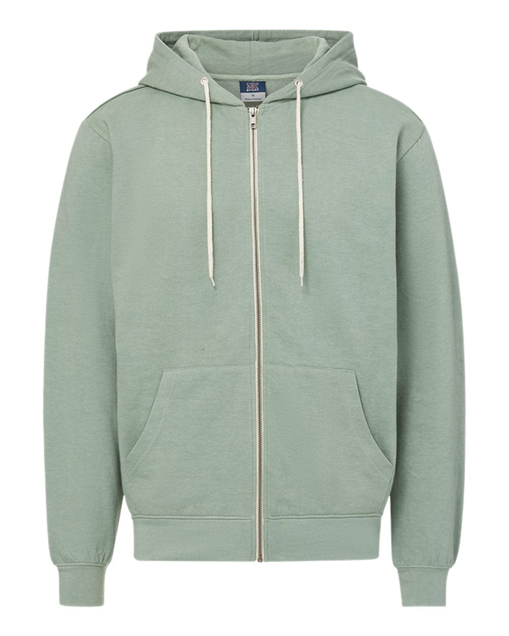 Unisex Retro Heather Full-Zip Hooded Sweatshirt - 2349