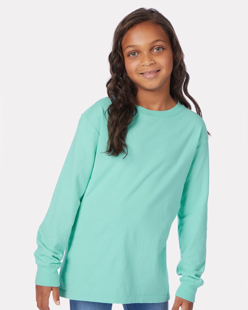 Youth Garment-Dyed Long Sleeve T-Shirt - GDH275