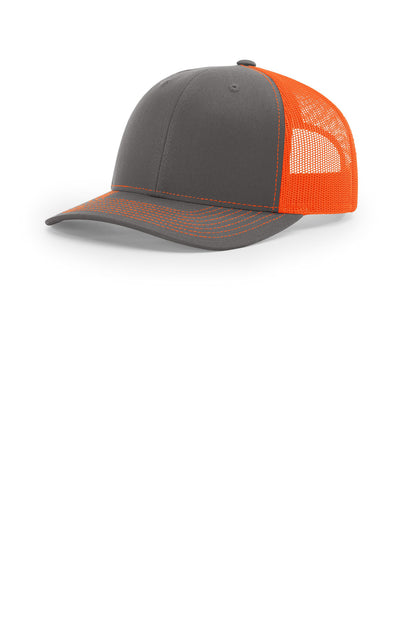 SanMar 112_charcoalneonorange_hat_detail.jpg