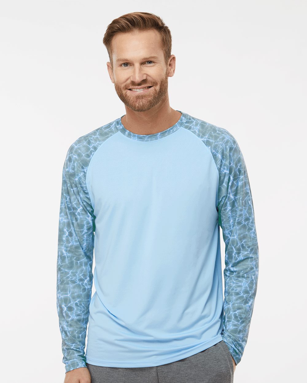 Men's Panama Colorblocked Long Sleeve T-Shirt - 231