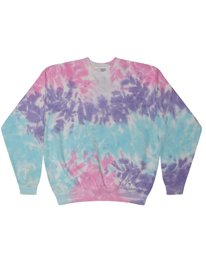 Unisex Tie-Dyed Fleece Crewneck Sweatshirt - 8100
