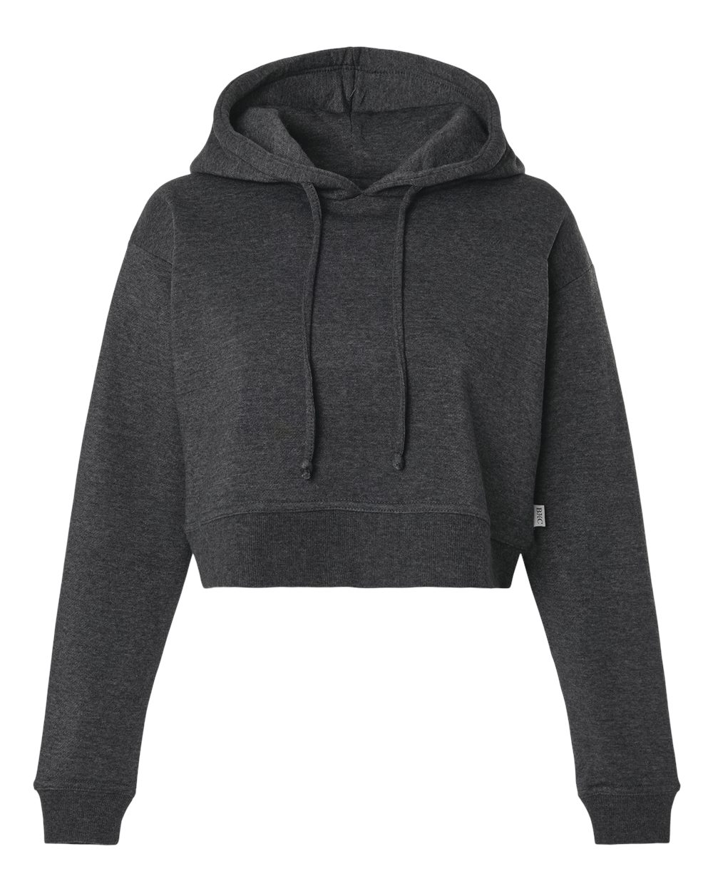 Women's Cropped Fleece Hooded Sweatshirt - BW5404