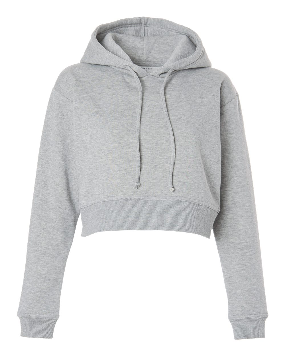 Women's Cropped Fleece Hooded Sweatshirt - BW5404