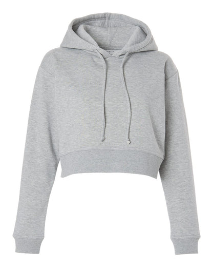 Women's Cropped Fleece Hooded Sweatshirt - BW5404
