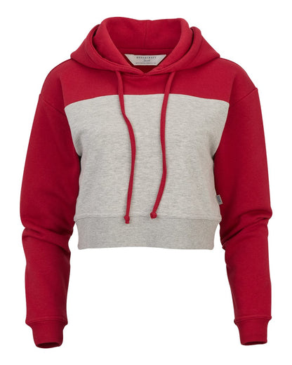 Women's Cropped Fleece Hooded Sweatshirt - BW5404