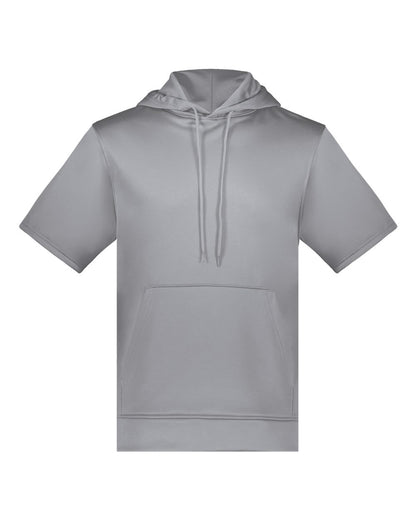 Unisex Fleece Short Sleeve Hooded Pullover - 6871