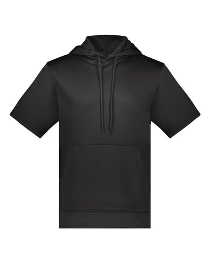 Unisex Fleece Short Sleeve Hooded Pullover - 6871